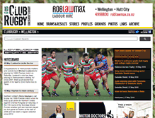 Tablet Screenshot of clubrugby.co.nz